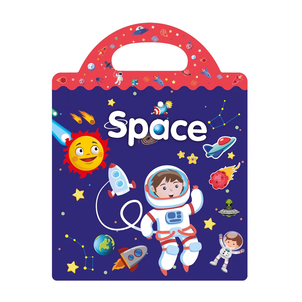TAKARA TOMY Kids Plastic Early Educational Reusable Multicolor Cartoon Animal Scene Stickers Painting Hand-On Puzzle Books Stickers-Stickers Machine /Ages: 2-18 Years Old-Older
