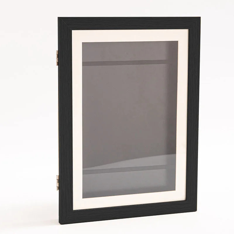 Wood Flap Art Frames Magnetic A4 Photo Frame Framed Picture DIY Children's Exhibition of Paintings Home Decoration Storage Rack
