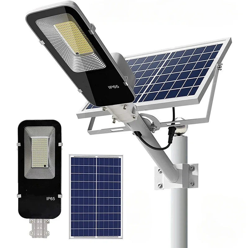 JVEE Outdoor Modern Waterproof Remote Control Automatic Dimmable Two Black Rectangle PVC Plastic Body Lithium Battery Emergency Security Cool White LED Solar-Powered Landscape Pathway Lighting /Colors-Silver/White/Black/Gray/Blue/Bulbs Included