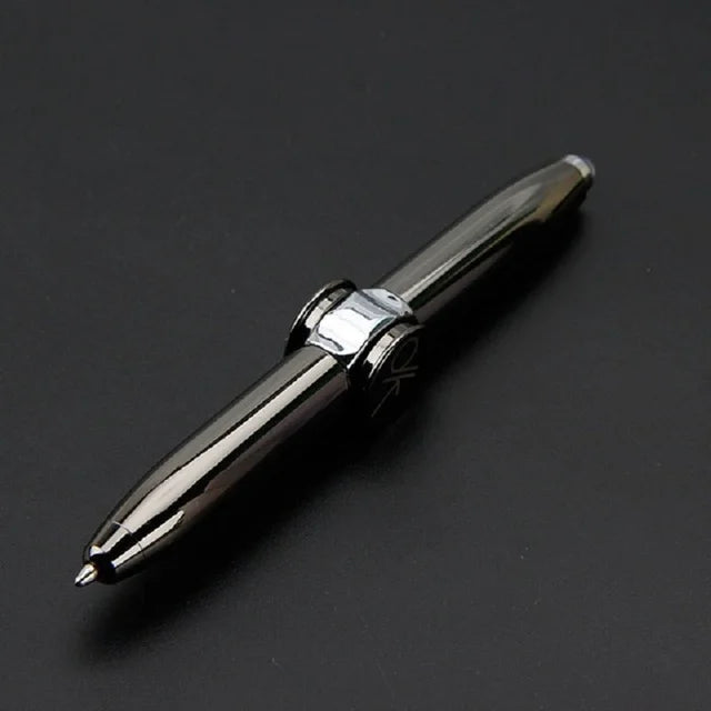 MUDDY PUDDLES Plastic-Metal EDC Spinning Fingertip Pens/Ages: 14-18 Years Old + Older /Colors-Silver/Bronze/Gold/Rose Gold/Black/Blue/Red