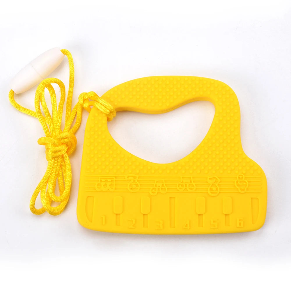 Animal Shaped Baby Silicone Teether Necklaces/Ages: Newborn-3 Years Old/Colors-Multicolor/Brown/Blue/Green/Purple/Pink