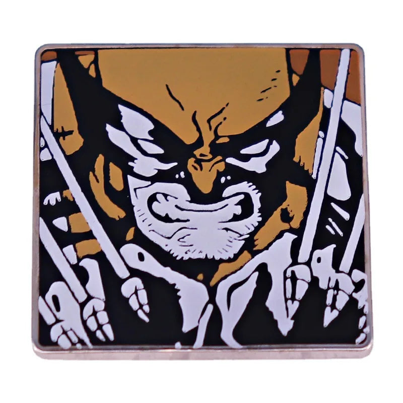 POTDEMIEL Marvel US TV-Movies Series Enamel Multicolor Cartoon Anime LOVERS Metal Alloy Imitation Brooches-Lapel Pins/Colors-Red/Yellow/Orange/Purple/Gold/White/Multicolor/Geometric/Animals