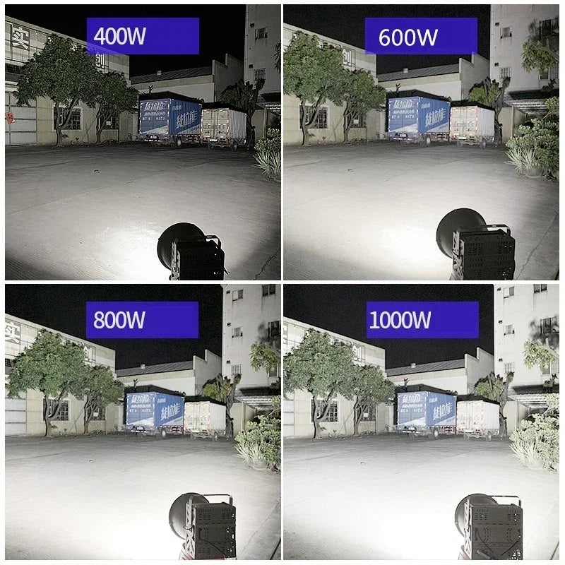 Outdoor Brushed Nickel Finish White-Silver Round Aluminum Body AC-Powered Waterproof Cool-Daylight White LED Wall-Mounted Flood-Spot Lights/  Bulbs Included