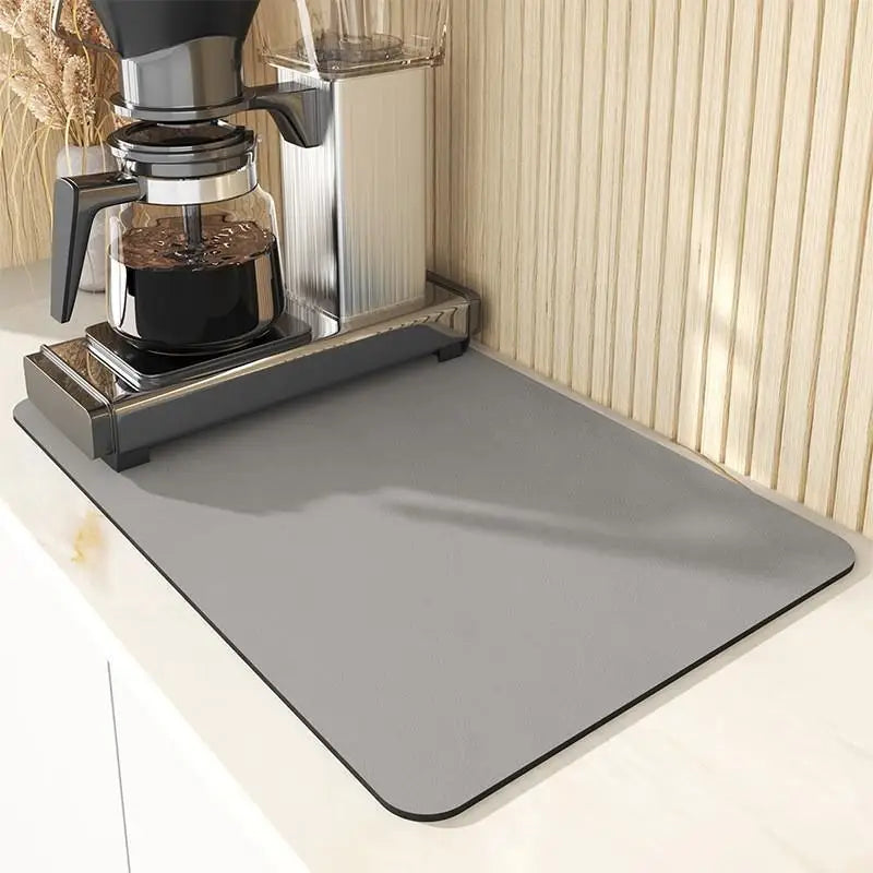 VIKAMA Anti-Slip Waterproof Kitchen Geometric Dish Drainage Mat