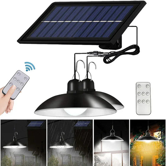 SUPERCHEESE Modern Remote Control Waterproof Antique Black Round Dimmable Lanterns Warm White LED Lights Built-In Battery-Powered 2 Black ABS Plastic Solar Powered Landscape Pathway Lighting/Colors-Black/White/Yellow