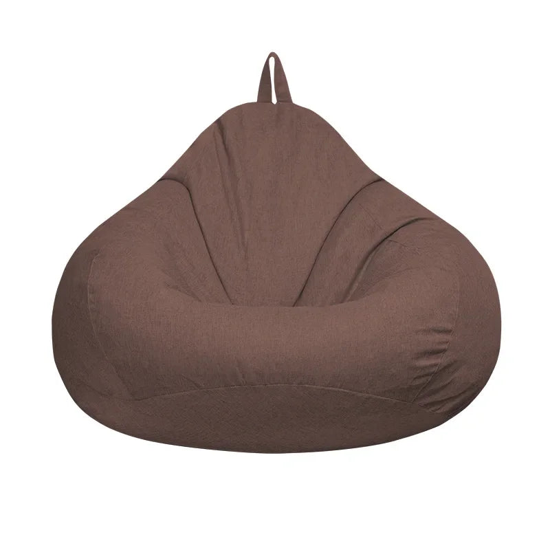 1 pcs Bean Bag Fabric COVER ONLY /Colors-Black/Gray/Red/Brown/Yellow/Blue/Size:100cm x120cm