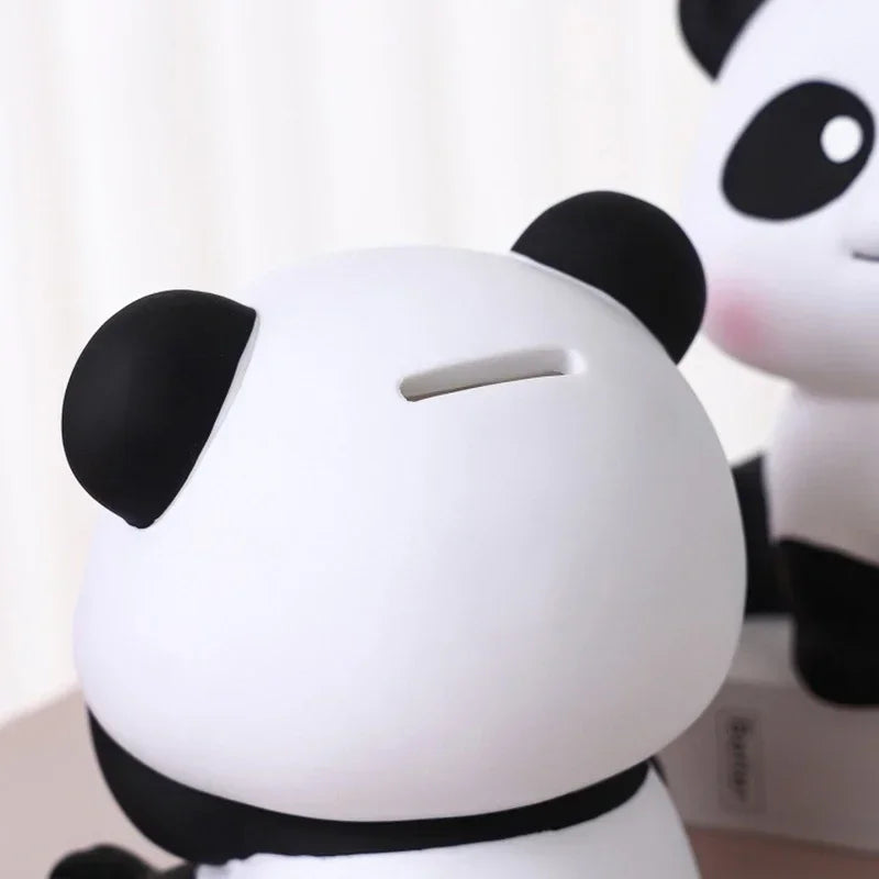 No-EN-Name-Null Newborn Babies-Teens PVC Vinyl Large Cartoon Black-White Panda Animals Piggy Banks/Ages: Newborn Babies-14 Years Old + Older