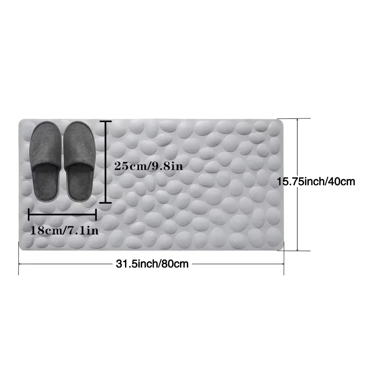 No-EN-Name-Null Waterproof Black-Gray Rectangle Shaped Velvet Suede-Polyester Fabric Top Soft Thick Memory Foam Core Anti-Slip PVC Base Bathroom Rugs/Colors-Black/Gray/Machine Wash On Cold