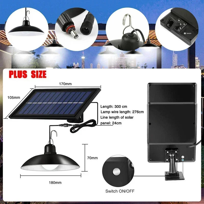 SUPERCHEESE Modern Remote Control Waterproof Antique Black Round Dimmable Lanterns Warm White LED Lights Built-In Battery-Powered 2 Black ABS Plastic Solar Powered Landscape Pathway Lighting/Colors-Black/White/Yellow