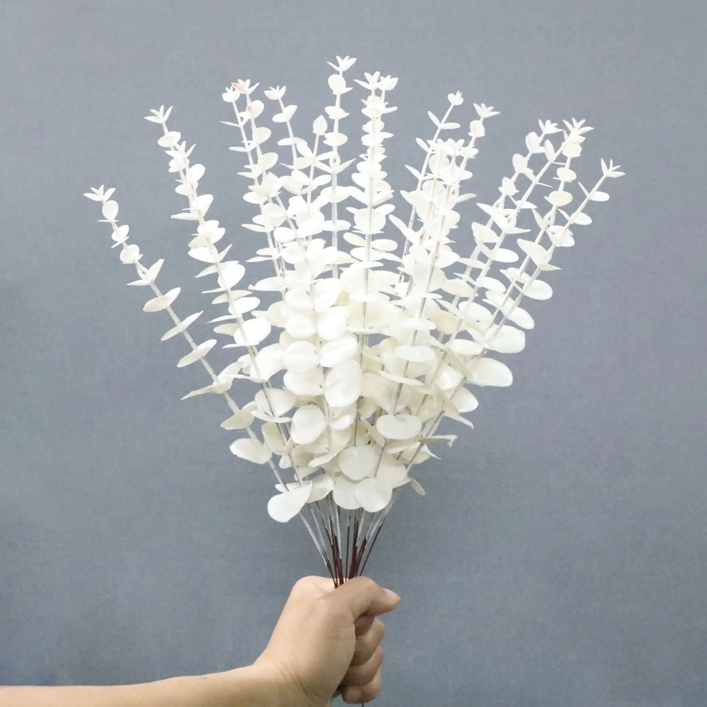 Indoor Silk Plastic Artificial Non-Flowering Eucalyptus Extra Large Dry Flower Plants/Colors-Green/Red/Gold/Black/White