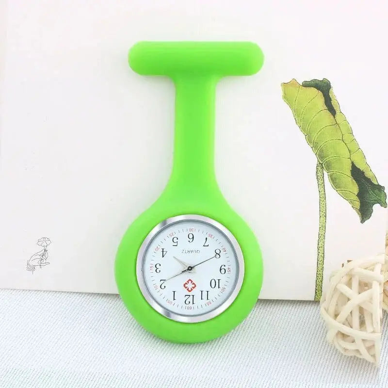 NULL Universal Quartz Analog Display Purple Silicone Jelly Covered Purple Nurses-Doctor Pin Fob Watches/Green/Yellow/Orange/Dark Blue/Baby Blue/Sky Blue