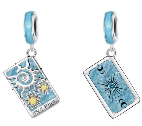 No-EN-Name-Null Women Sterling Silver Enamel Rainbow-Hot Air Balloon Design Fine Imitation Zircon Stone Glass Nuggets Beads Shaped Charms-Pendants/ Colors-Rainbow/Multicolor/Silver/Pink/Animal/Floral