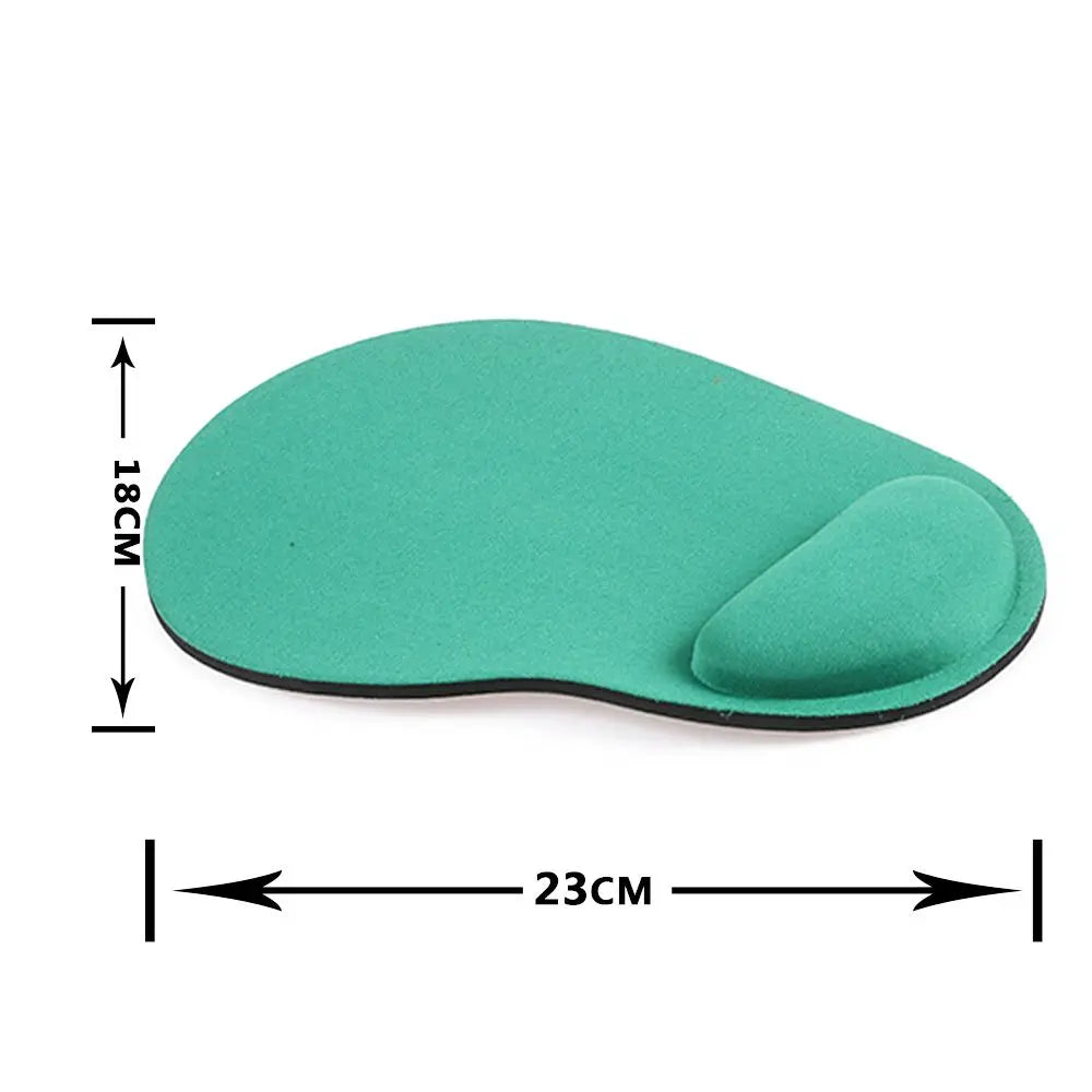 OKDEALS Customized Shapes Free-Form Soft Comfortable Leather Solid Rainbow Color Rectangle Shaped Foam Sponge Core Non-Slip Wrist Support REST Neoprene Rubber Base Gaming Mouse Pads