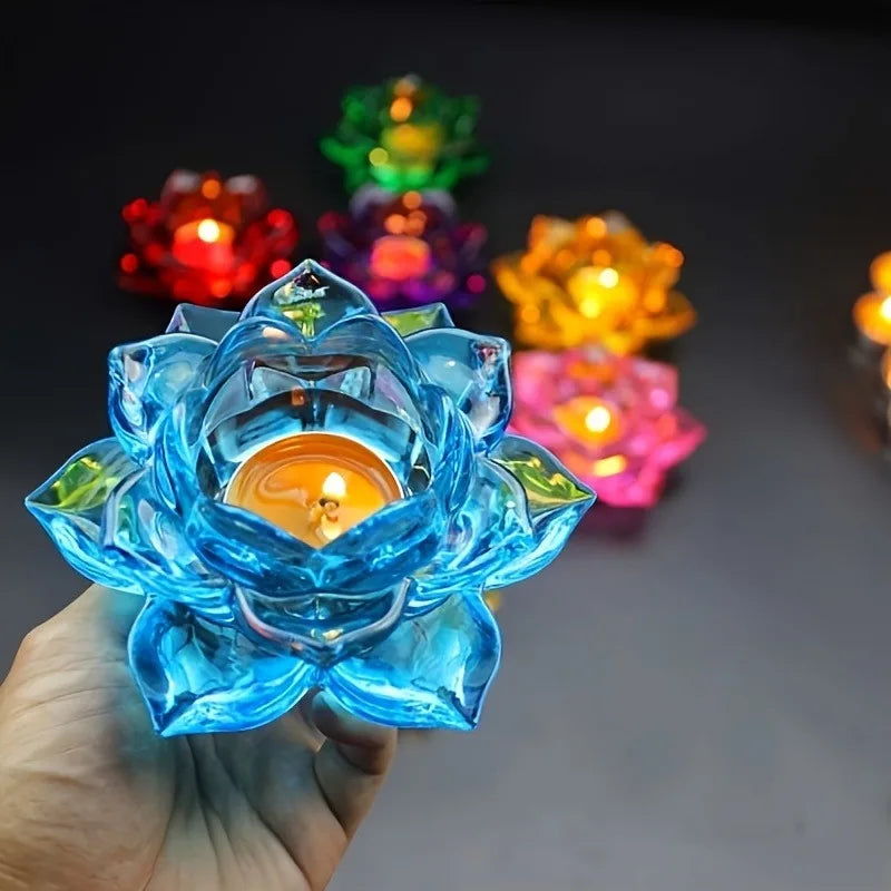 No-EN-Name-Null Floral Lotus Flower Design Candle Holder Silicone Resin White Milky Craft Molds