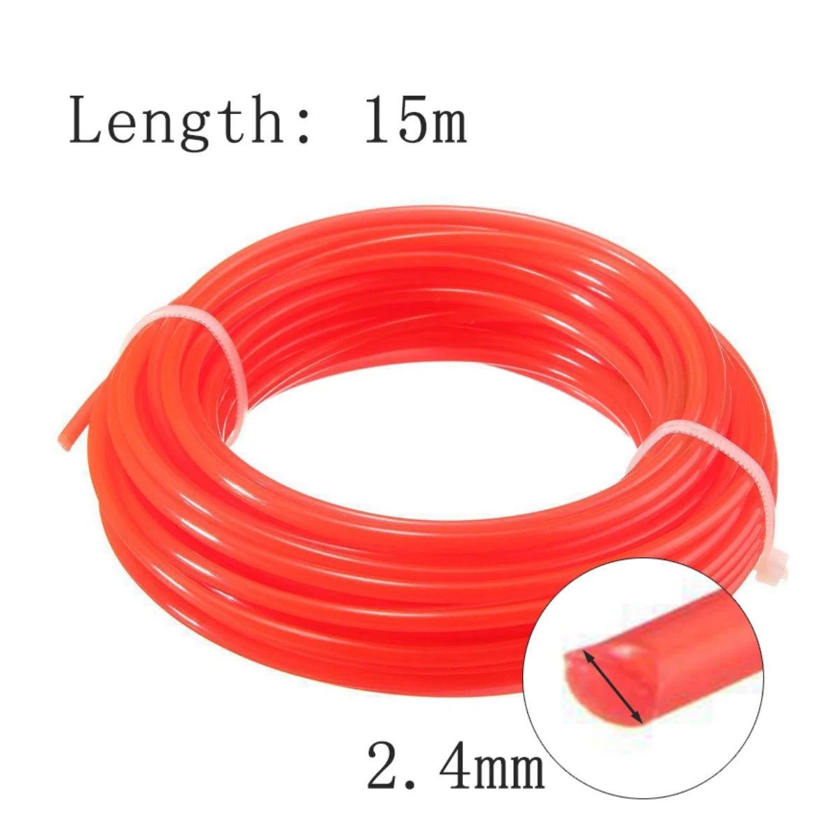 FNICEL Outdoor Anti-Slip Round Shaped Red Nylon Line Grass-Bush-Weed Trimmer Spools