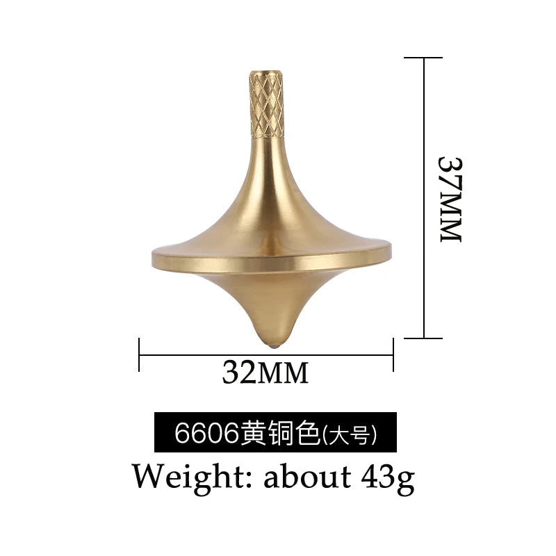 MUDDY PUDDLES Handheld Textured Surface Silver Metal Spinning Top Protruding Stem Activity Toys/Ages: 13-18 Years Old + Older/Colors-Silver/Gold/Gray/Multicolor