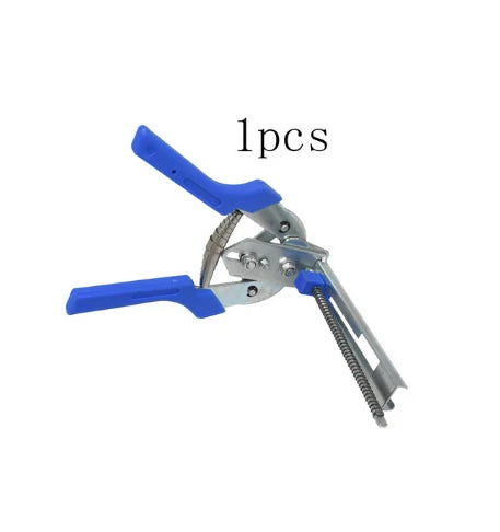 ISFRIDAY DIY Woodworking Blue Plastic Covered Handles Gray-Silver Metal Hog Ring Wire Cage Clamp Pliers /600 Nails Included