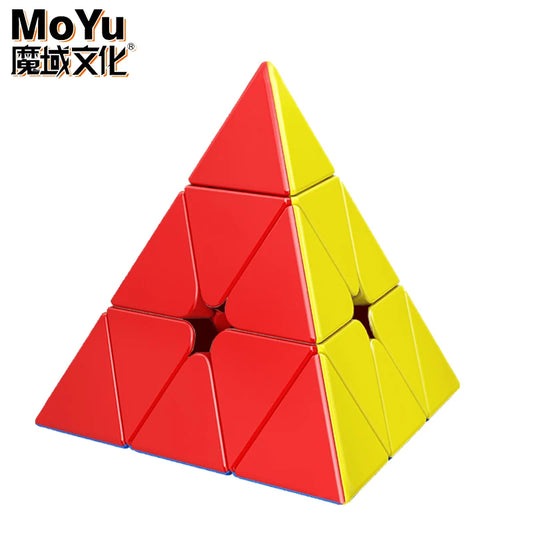 No-EN-Name-Null Pyramid Magic Hard-Medium Multicolor Plastic Triangle Shaped Twistable 3D Dissection Rubik Cubes Mechanical Puzzles/Ages: 6-18 Years Old + Older/Colors-Red/Yellow/Multicolor/Blue/Orange/Black