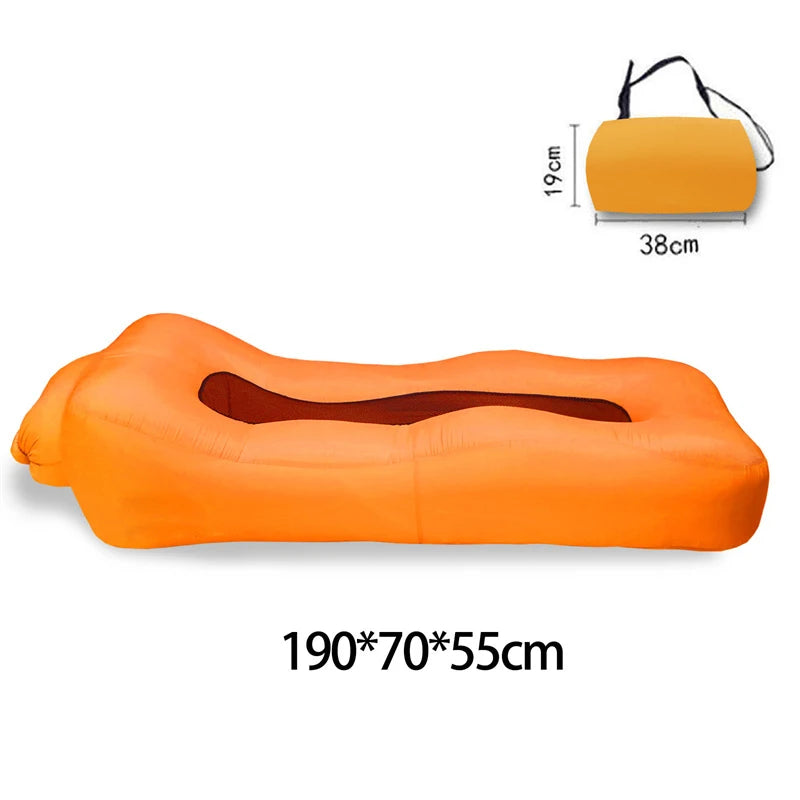 No-EN-Name-Null Outdoor Modern Portable-Folding Air Inflatable Beach Floating Multicolor Polyester-TPU Fabric Sun-Loungers/Colors-Floral/Orange/Blue/Multicolor