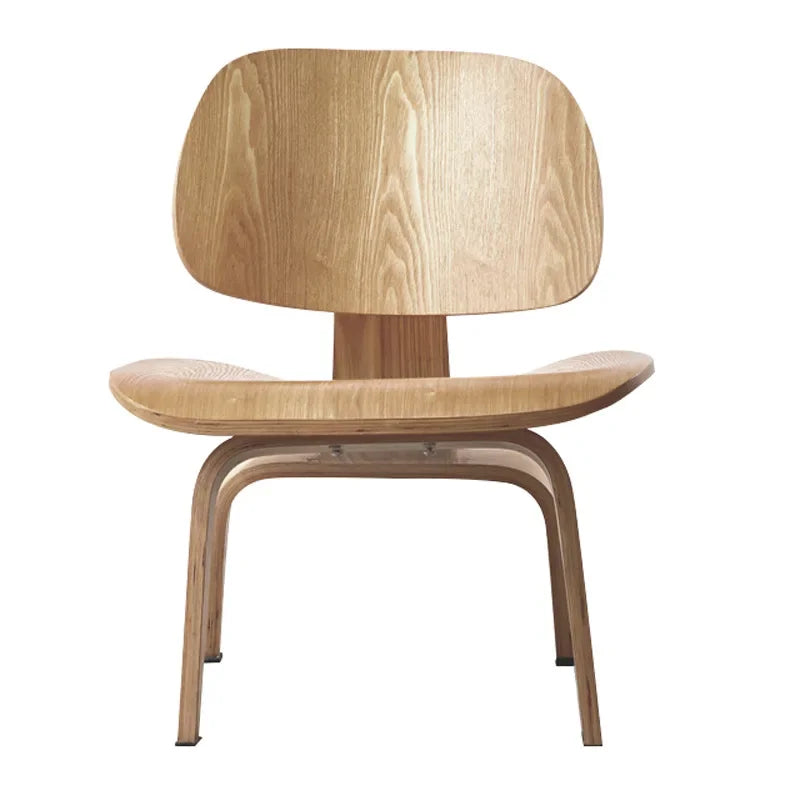 No-EN-Name-Null  Modern Integrated Wide Thick Curved Brown Hard Solid Plywood Armless Chairs/Colors-Brown/Beige/Black/Multicolor