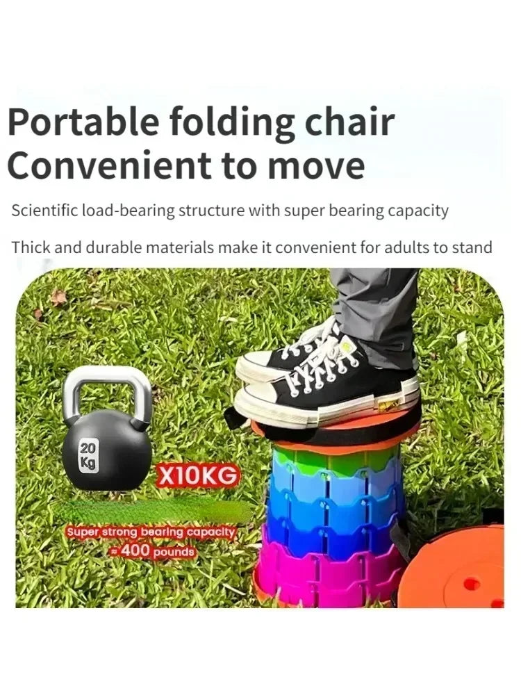 Outdoor Hard Plastic Round Flat Folding Chairs/Colors-Multicolor/Black/Blue/Red/Orange