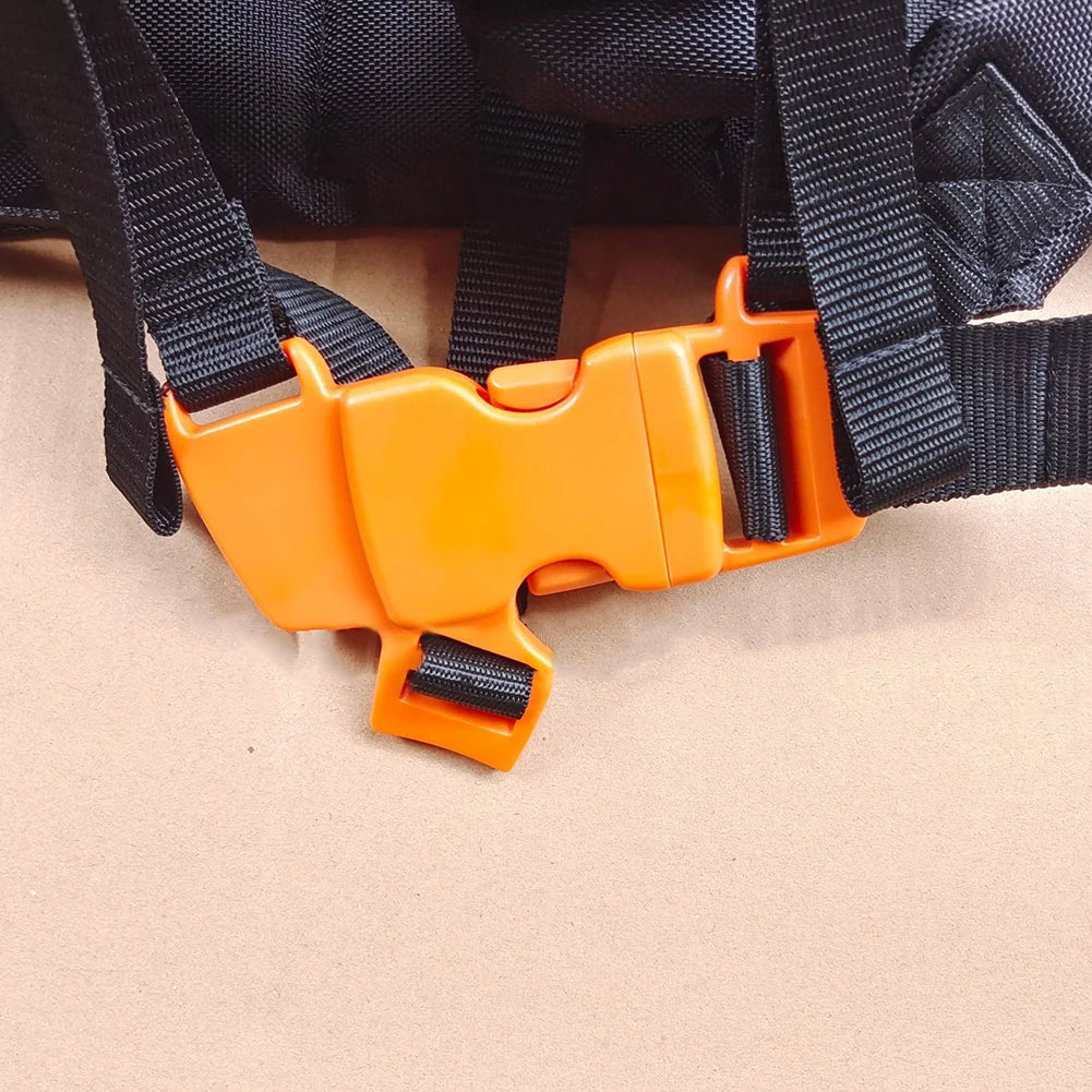 MACE PLUS Ergonomic Design Relieves Strain On Hands-Wrists Black-Orange Adjustable Nylon Waist Band Padded Shoulder Harness Straps-STIHL-ECHO Brush Cutter Grass-Weed Trimmers Accessories