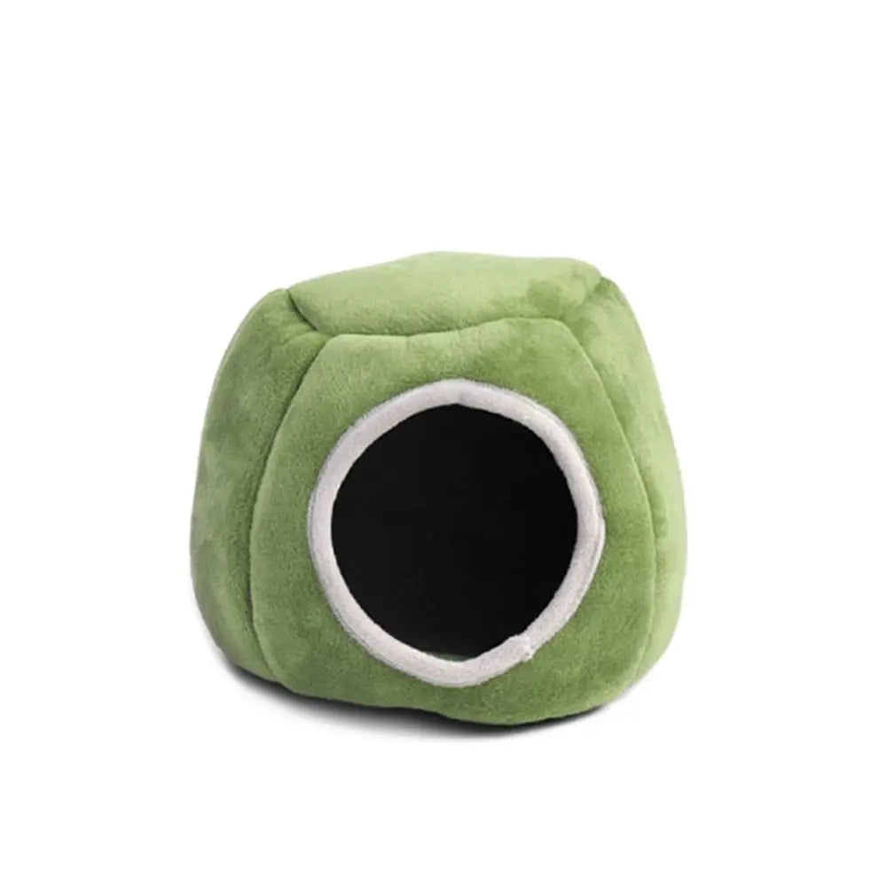 No-EN-Name-Null Moisture-Windproof Two Styles Green-Three Styles Gray Cotton-Flannel Soft Plush Synthetic Elastic Sponge Filling Fabric Body Pets Small Animals Habitats-Cages Anti-Skid Bottom Sleep Beds