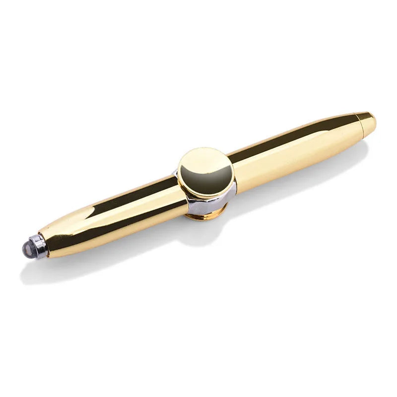 MUDDY PUDDLES Plastic-Metal EDC Spinning Fingertip Pens/Ages: 14-18 Years Old + Older /Colors-Silver/Bronze/Gold/Rose Gold/Black/Blue/Red