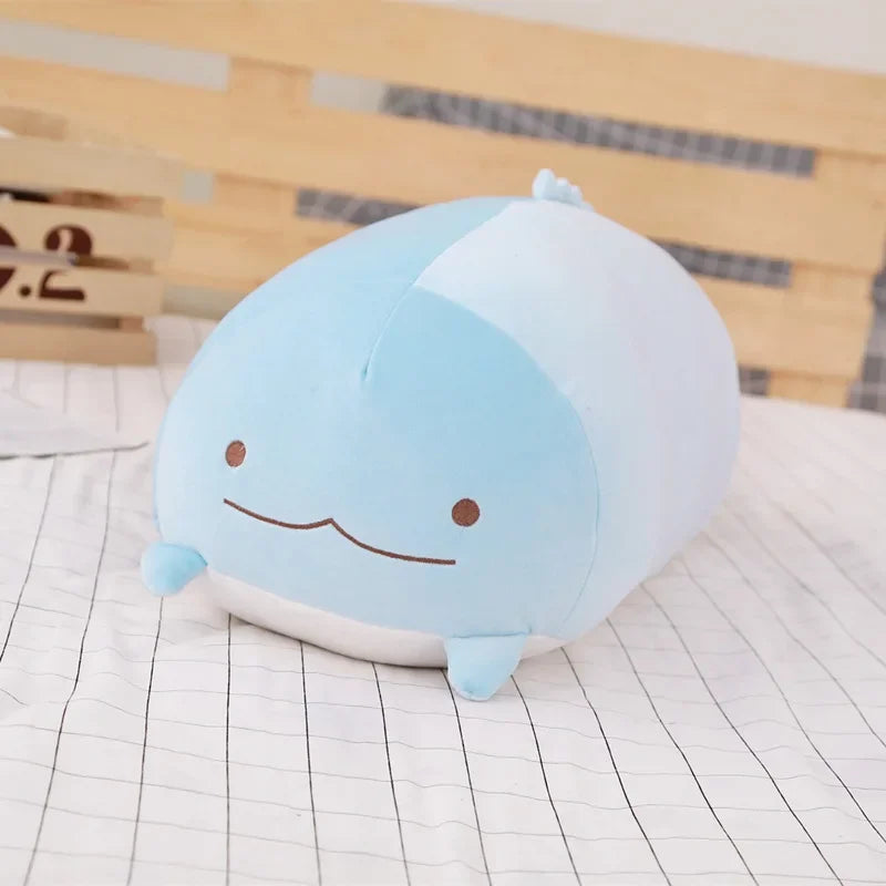 No-EN-Name-Null All Ages Modern Soft Plush Polyester-Cotton Fabric Oblong Shaped Multicolor Printed Cute Cartoon Stuffed Animals/ Colors-Multicolor/Brown/Green/Blue/White/Pink/Animals/Size: 18-28cm