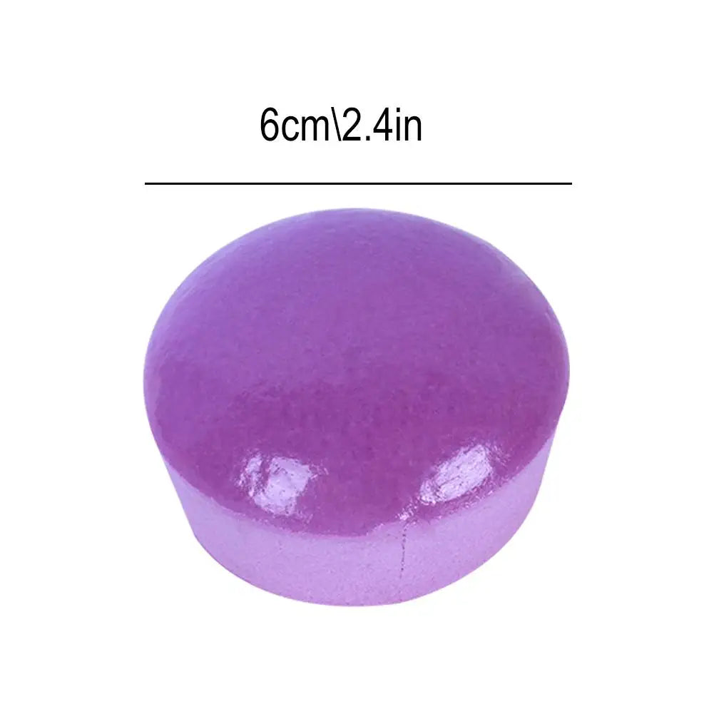 No-EN-Name-Null Mini Super Soft TPR Plastic Purple Round Shaped Sticky Bread Cakes Pinching Squeeze Slow Rebound Stress-Reliever Novelty Activity Toys/Colors-Blue/Green/Pink/Purple/Brown/Ages: 13-18 Years Old-Adults