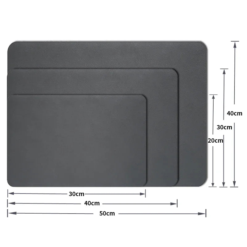 Kitchen Long Rectangle Customized Rectangle Anti-Mold Super Absorbent Anti-Slip Rubber Bottom Drying Dish Drainer Mats /Colors-Black/ Gray/ Beige/White/ Floral