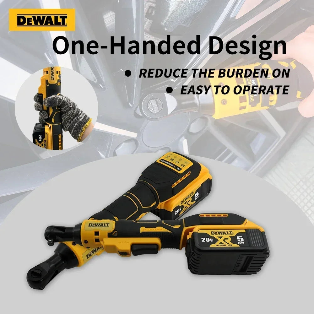 Dewalt DCF512 1/2 Inch Brushless Ratchet Right Angle Wrench LED Cordless Driver Variable Speed Power Wrench 20V Power Tools