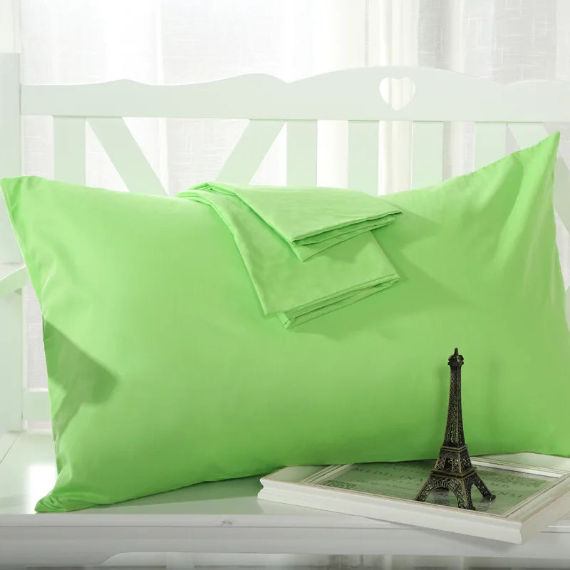 No-EN-Name-Null Modern Soft Strong Egyptian Cotton Silky Sateen Finish Red Rectangle Shaped Pillowcases/Queen-King Sizes/Colors-Red/Beige/White/Purple/Pink/Multicolor/400 Thread Count/Machine Wash/Tumble Dry/Traditional Closure