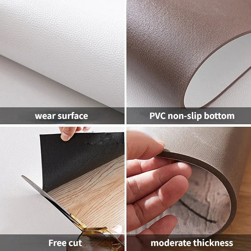 L-Shape Anti-Slip Scratch Resistant Wilton Cartoon Waterproof/Oil Proof /PVC Leather Customized Kitchen Mats/Colors-Geometric/Beige/Multicolor/Animal/Brown/Black/Many Sizes