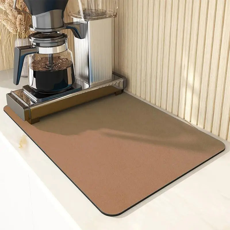 VIKAMA Anti-Slip Waterproof Kitchen Geometric Dish Drainage Mat