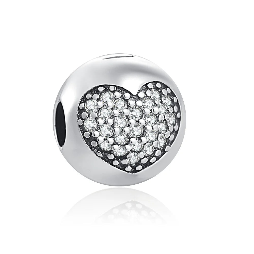 DISNEY Imitation Sterling Silver Metal-Gold-Plated Enamel Clear White Zircon Stones Beads Fine Imitation Fits Pandora Bracelets Charms-Pendants/Colors-Silver/Gold/Clear/Multicolor/Animal