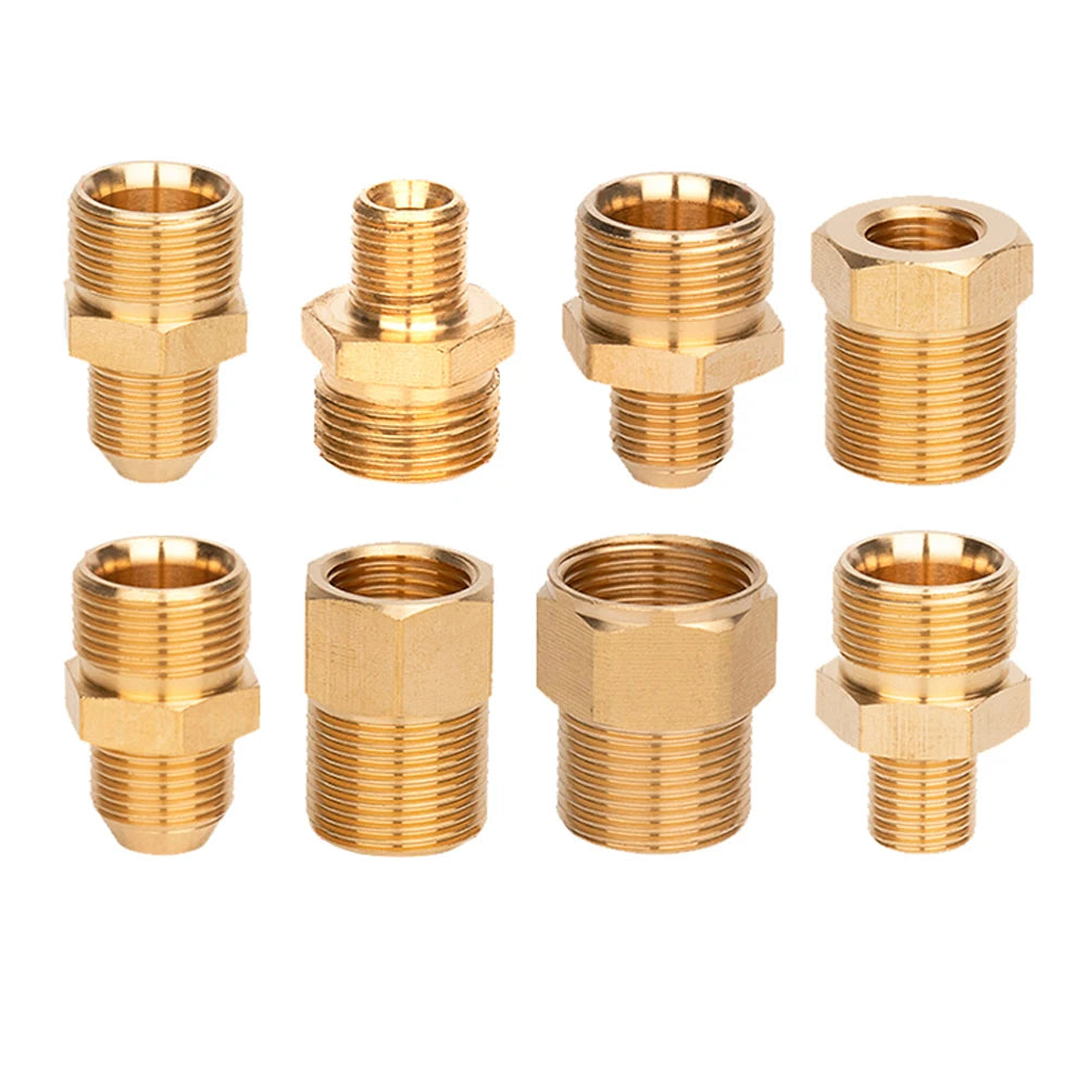 KAIKARAI Gold-Silver Brass Thread Connector Male-Female Adaptor Converter Joints High Pressure Washer Guns-Garden Hose Fittings
