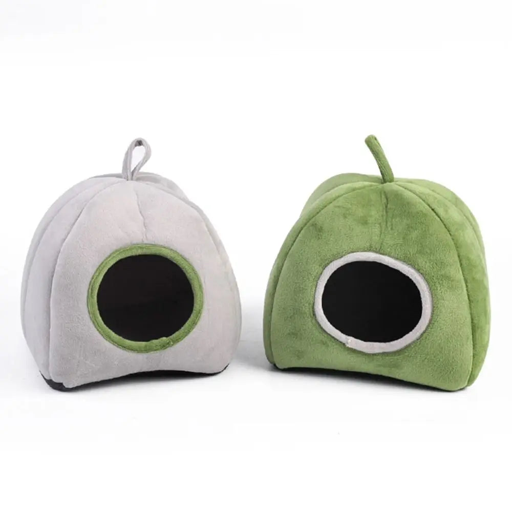 No-EN-Name-Null Moisture-Windproof Two Styles Green-Three Styles Gray Cotton-Flannel Soft Plush Synthetic Elastic Sponge Filling Fabric Body Pets Small Animals Habitats-Cages Anti-Skid Bottom Sleep Beds