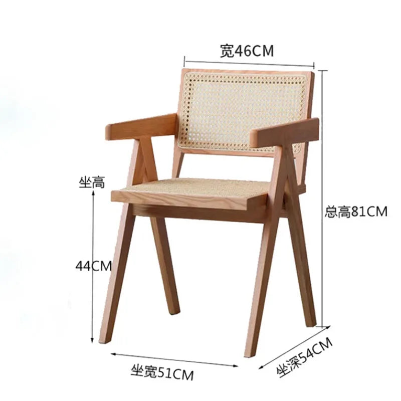 Italian Modern Upholstered Leatherette Mesh Wood Dining Armchairs/Colors-Beige/Brown/Black