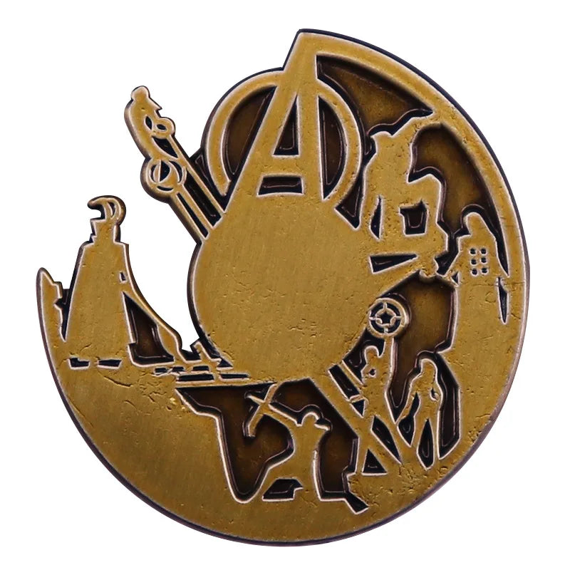 POTDEMIEL Marvel US TV-Movies Series Enamel Multicolor Cartoon Anime LOVERS Metal Alloy Imitation Brooches-Lapel Pins/Colors-Red/Yellow/Orange/Purple/Gold/White/Multicolor/Geometric/Animals