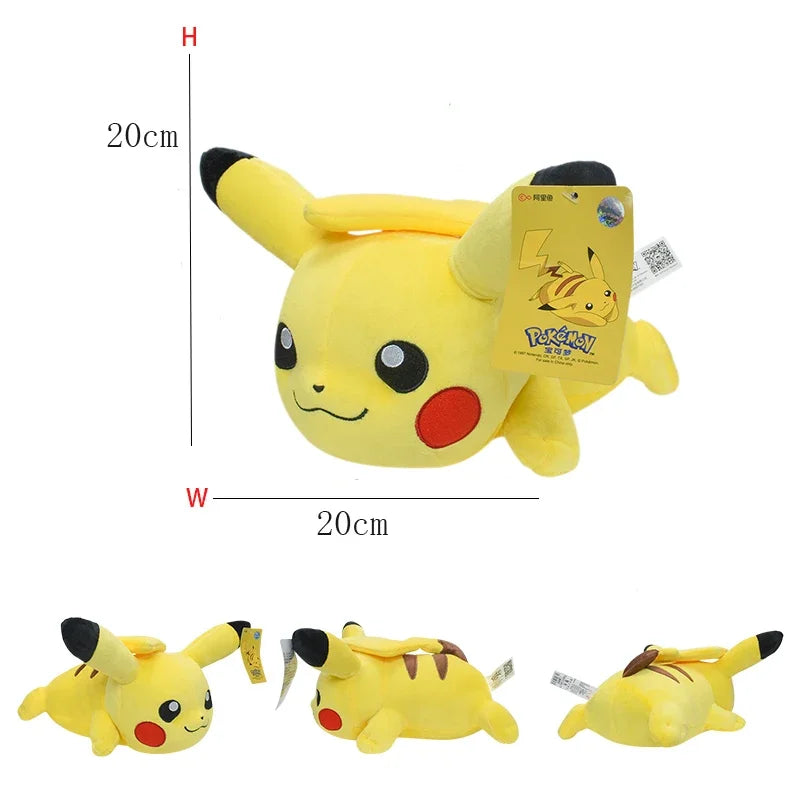 DUODUOBAO Kids-Adults Plush Yellow Cute Cartoon Pokemon Pikachu Movie-TV PP Cotton Soft Stuffed Animals/Ages: 3-18 + Years Old-Adults