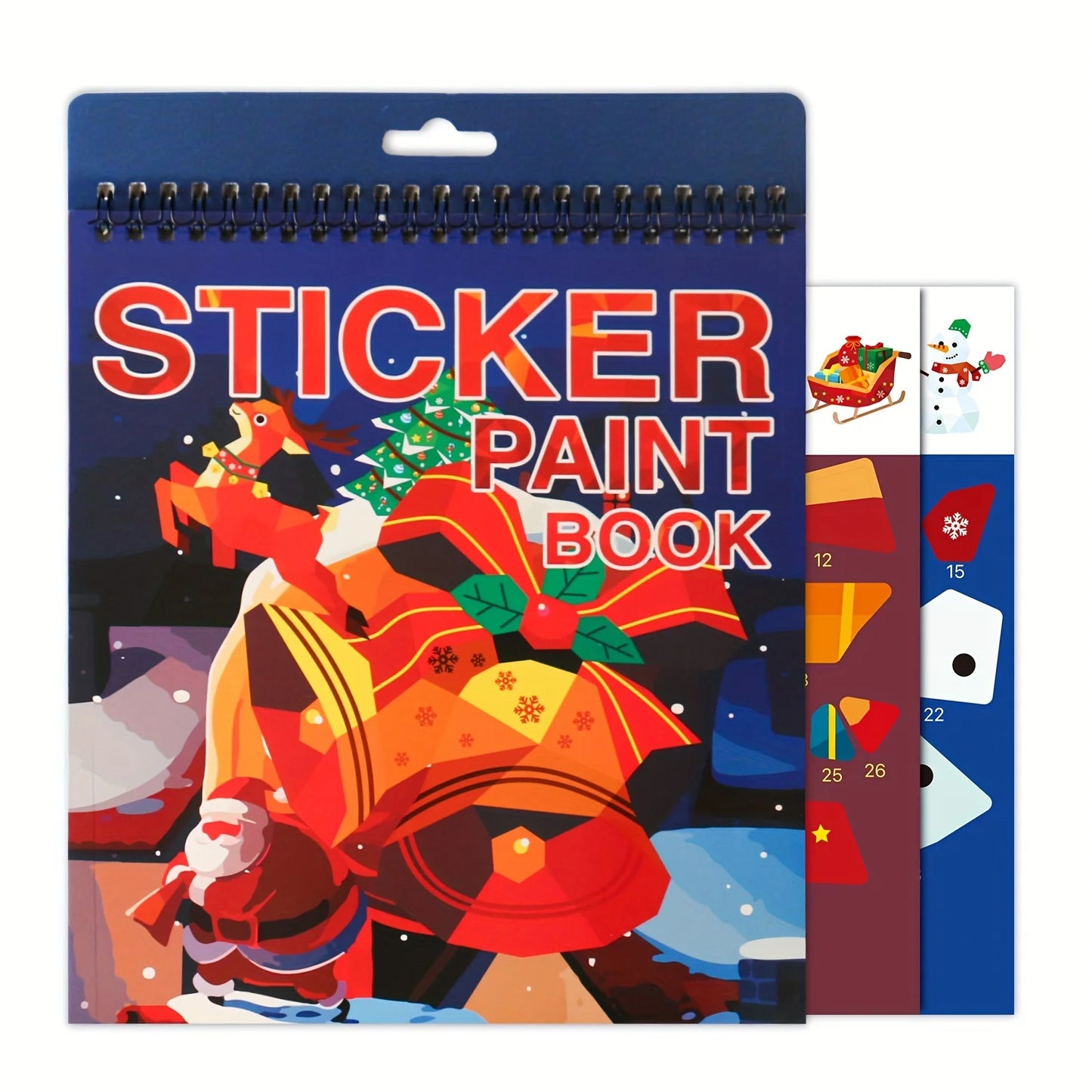 NULL Kids Multicolor Plastic-Cardboard Paper Unique Geometric Seven Different Animal Pictures Patterns Stickers Multicolor Paint By Numbers Brain Games Books Stickers-Stickers Machines/Ages 3-12 Years Old