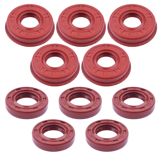BESDUPA Small Petrol-Gas Powered Chainsaw Engine Motor Part Round Shaped Red-Brown-Black Oil Seal Kits Chainsaw Accessories