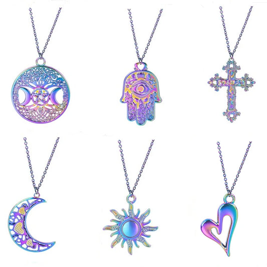 Adult's Multicolor Stainless Steel Imitation Necklaces