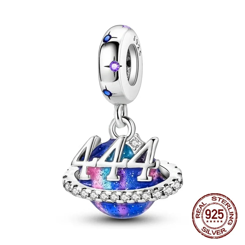 No-EN-Name-Null Women Sterling Silver Enamel Rainbow-Hot Air Balloon Design Fine Imitation Zircon Stone Glass Nuggets Beads Shaped Charms-Pendants/ Colors-Rainbow/Multicolor/Silver/Pink/Animal/Floral