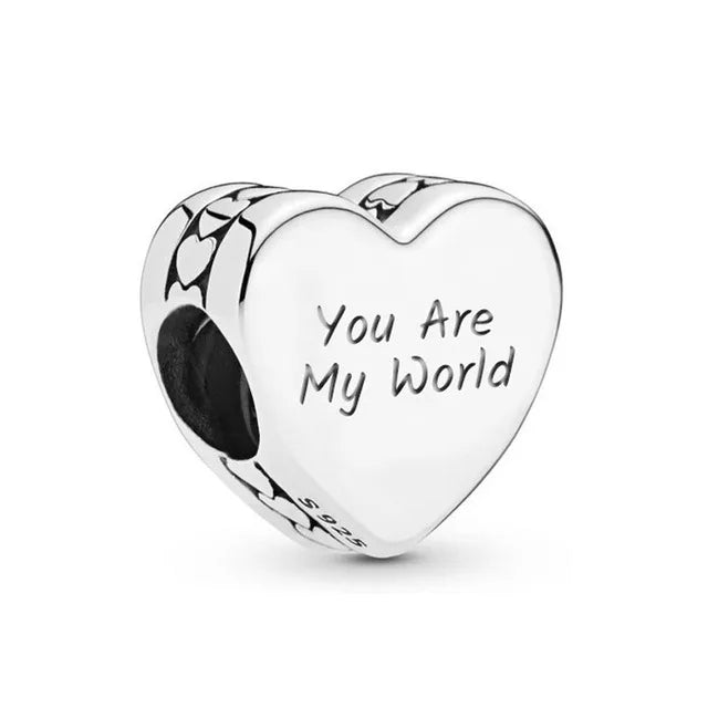 DISNEY Imitation Sterling Silver Metal-Gold-Plated Enamel Clear White Zircon Stones Beads Fine Imitation Fits Pandora Bracelets Charms-Pendants/Colors-Silver/Gold/Clear/Multicolor/Animal
