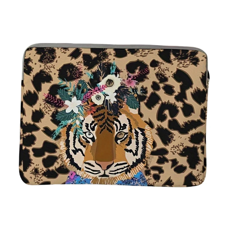 Tiger Pattern Laptop Polyester Briefcase Bags/With Handle/ No Handle/Suitable for 14 inch Laptops/Colors-Animal Colors