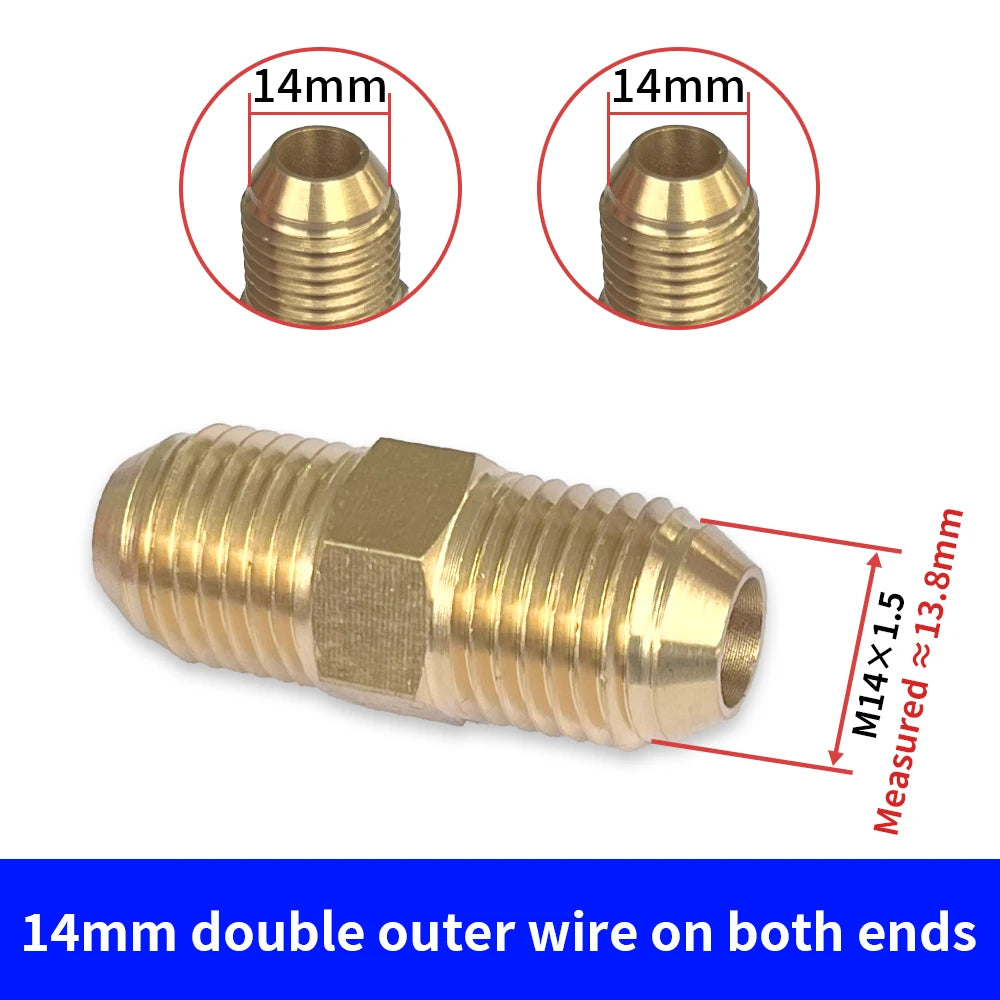 KAIKARAI Gold-Silver Brass Thread Connector Male-Female Adaptor Converter Joints High Pressure Washer Guns-Garden Hose Fittings