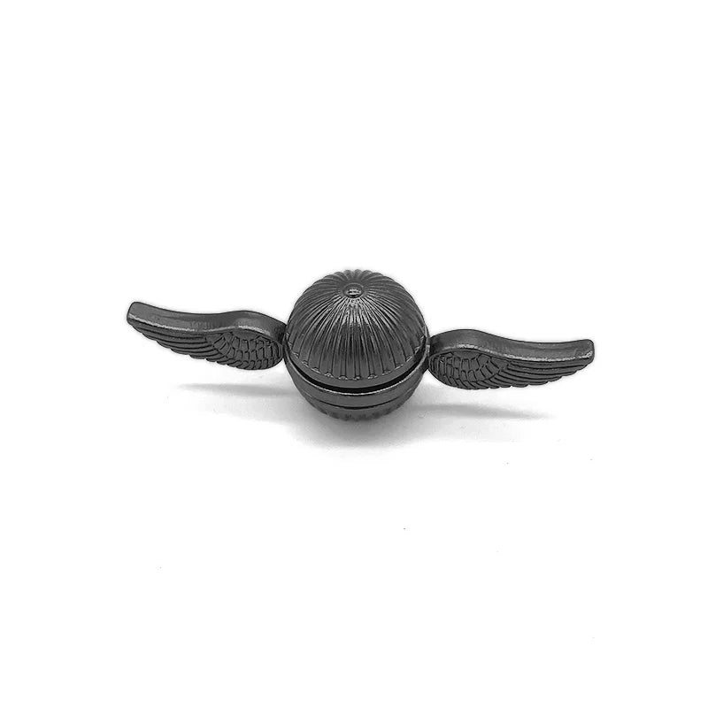 QUICK PUSH Kids Handheld Black Metal Alloy Fingertip Hand-Eye Balancing Gyroscope Fidget Anti-Stress Magic Spinning Tops/ Colors-Geometric/Gold/Bronze/Black/Multicolor/Ages: 13-18 Years Old-Adults