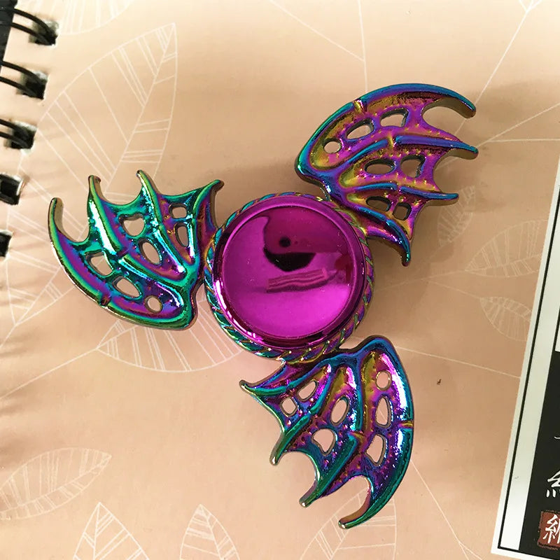 ZIRI Teen Adults Multicolor ABS Plastic-Metal Fidget Spinner Activity Toys/Ages: 13-18 Years Old + Older /Colors-Multicolor/Rainbow/Blue/Purple/Geometric/Pink/Gold